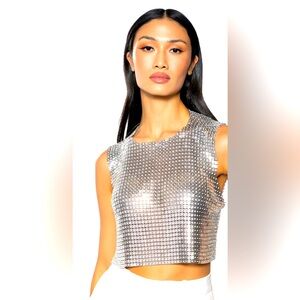 AKIRA Chainmail Top NWOT